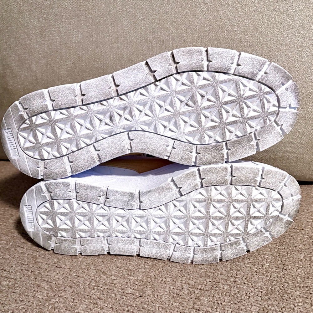 Puma White/Sand Mayze Stack Platform Sneakers Siz… - image 8